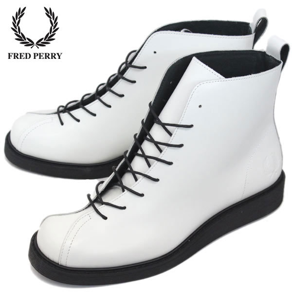 FRED PERRY(フレッドペリー) FS19636 NANAYON(ブーツ) WHITExBLACK FP170-40(約25のサムネイル