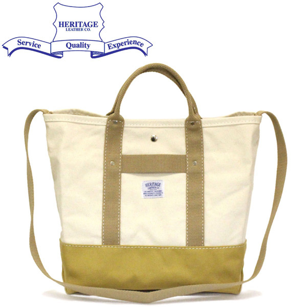 HERITAGE LEATHER CO.(ヘリテージレザー) NO.8736 Pop Tote Bag ポップトートバッグ HL219 Natural/Tan_Heritageleather