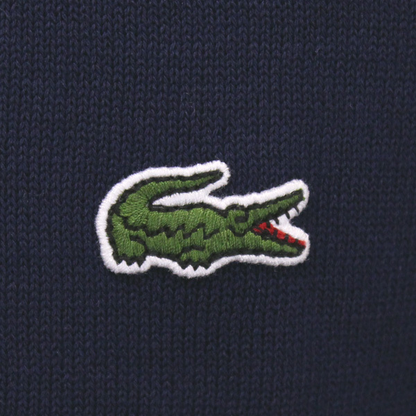 LACOSTE (ラコステ) TH110EL ニット ロングスリーブ Tシャツ 166ネイビー LC209 4-M_LACOSTE