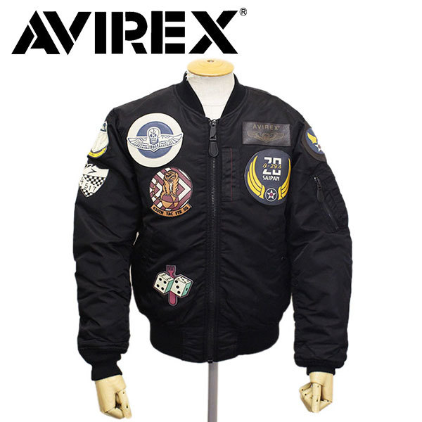 AVIREX (アヴィレックス) 6102172 MA-1 COMMERCIAL TOP GUN コマーシャル トップガン ジャケット 783-0952002 09BLACK L