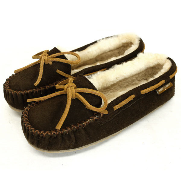 MINNETONKA(ミネトンカ) Sheepskin Pippa Slipper(シープスキンピッパスリッパ) #42022 CHOCOLATE レディース MT366-5(約22cm)_ミネトンカSheepskinPippaSlipper#42022CHO