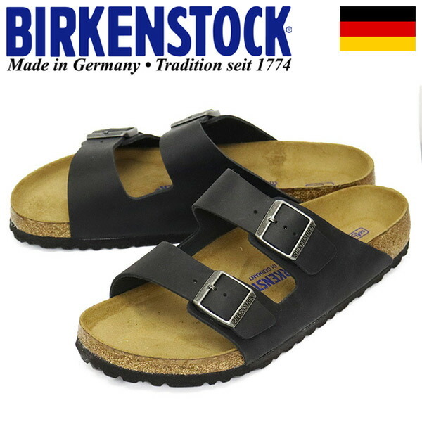 BIRKENSTOCK ( Birkenstock ) 0752481 ARIZONA SFB have zona soft foot bed leather sandals BLACK regular width BI190 43- approximately 28.0