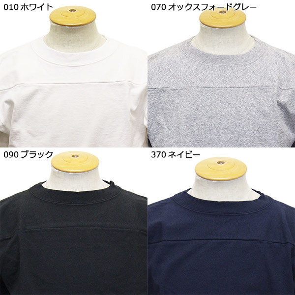 Champion (チャンピオン) C5-P405 T1011 3/4 SLEEVE FOOTBALL T-SHIRT 七分袖 フットボール Tシャツ アメリカ製 CN046 370ネイビー XL_Champion(チャンピオン)正規取扱