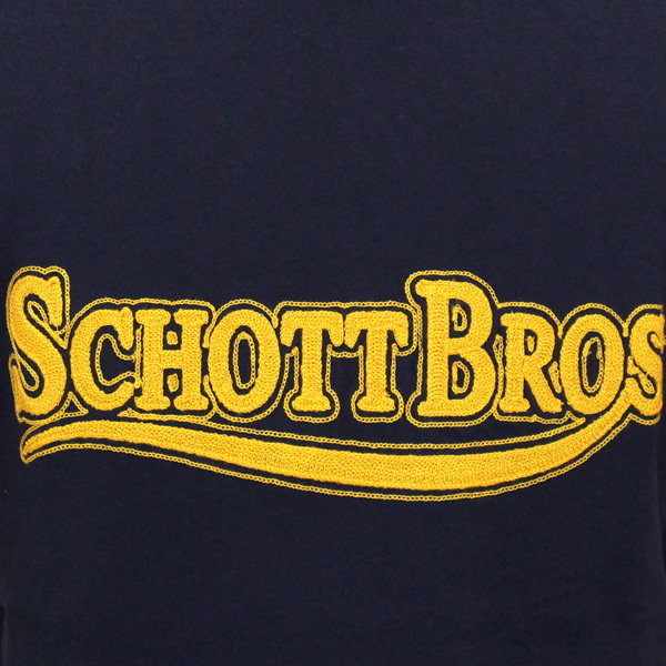 Schott (ショット) 3183015 EMB T SCHOTT BROS Tシャツ 全3色 87-NAVY-S_Schott