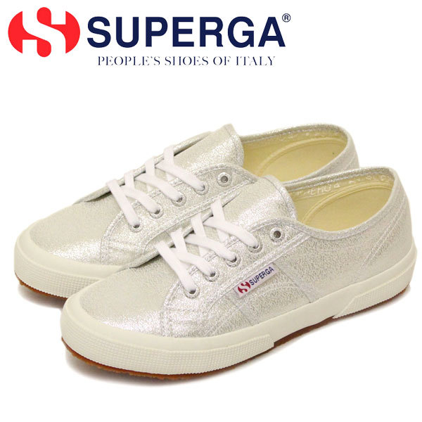 SUPERGA (スペルガ) S001820 2750-LAME W ウィメンズ シンセティックスニーカー 031 GREY Silver SPG005 40-約25.0cm-25.5cm