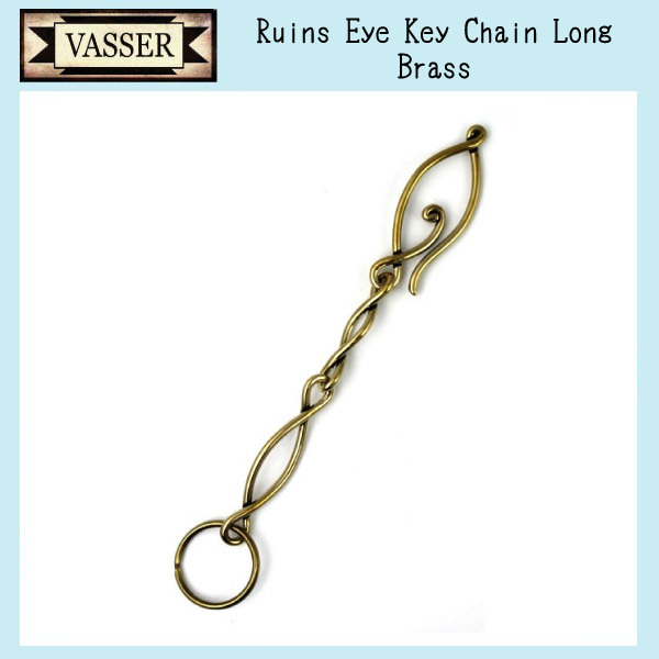 VASSER(バッサー)Ruins Eye Key Chain Long (ルインズアイキーチェーン ロング) Brass