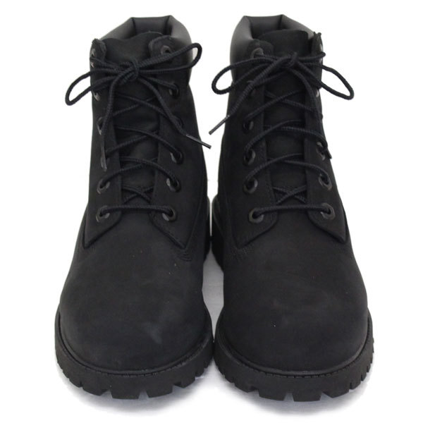 Timberland (ティンバーランド) 12907 6in Premium WP Boot 6インチ プレミアム ウォータープルーフ ブーツ レディース キッズ Black Nubuc_Timberland