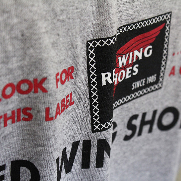 REDWING (レッドウィング) 95081 Archive Logo T-Shirt アーカイブロゴTシャツ Light Gray ライトグレー S_RED WING(レッドウィング)正規取扱店THREEW