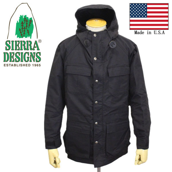 SIERRA DESIGNS (シエラデザインズ) 7910 MOUNTAIN PARKA マウンテンパーカー 米国製 SD001 Black / Black S