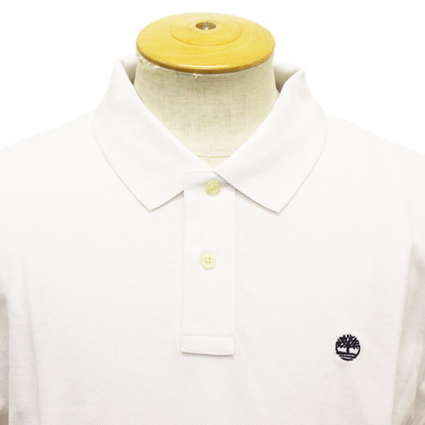 Timberland (ティンバーランド) A1ZKE MILLERS RIVER POLO ミラーズリバーポロシャツ レギュラーフィット TB116 100WHITE-S_Timberland(ティンバーランド)正規取扱店TH