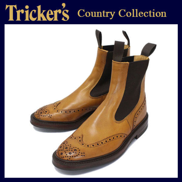 Tricker's トリッカーズ 2754M COUNTRY HENRY(カントリーヘンリー) ダイナイトソール 1001バーニッシュ TK032-US8(約26cm)