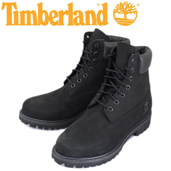 Timberland (ティンバーランド) ICON 10073 6in Premium Boot (アイコン シックスインチ プレミアム レザーブーツ) ブラック ヌバック TB01