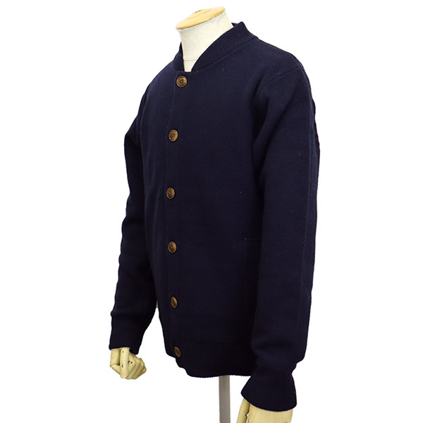 Schott (ショット) 46980 BUTTON FRONT CARDIGAN フロントボタン カーディガン 87NAVY XL_schott