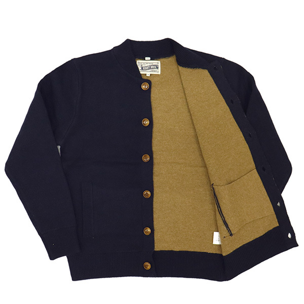 Schott (ショット) 46980 BUTTON FRONT CARDIGAN フロントボタン カーディガン 87NAVY XL_schott