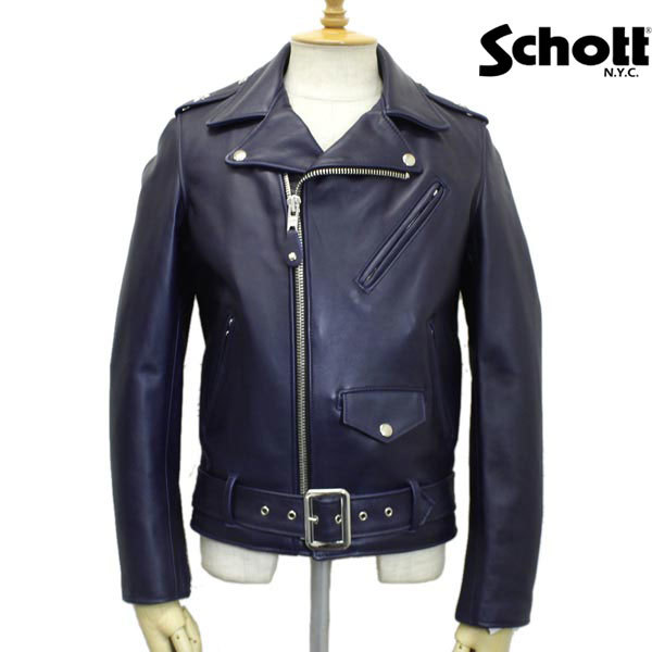 返品?交換対象商品】 SCHOTT(ショット) 613UST BLUE-34 NAVY TALL