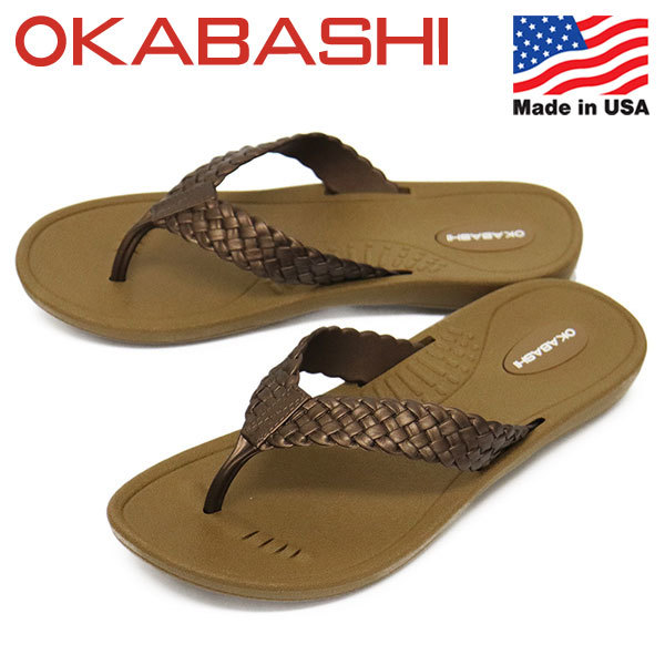 OKABASHI (オカバシ) O-60008 WOMENS BAHA ウィメンズ バハ サンダル レディース OKB007 270TOFFEExCOPPER S-約22.0cm-23.0cm_OKABASHI(オカバシ)正規取扱店T