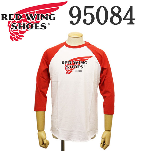 REDWING (レッドウィング) 95084 BASEBALL LOGO T-SHIRT 7分袖 ベースボール ロゴTシャツ S_RED WING(レッドウィング)正規取