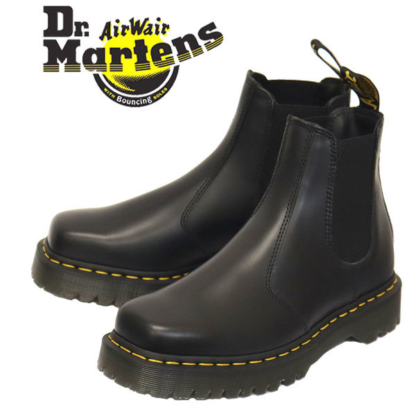 Dr.Martens (ドクターマーチン) 27888001 2976 BEX SQUARED チェルシー サイドゴア レザーブーツ BLACK UK8-約27.0cm_Dr.Martensドクターマーチン正規