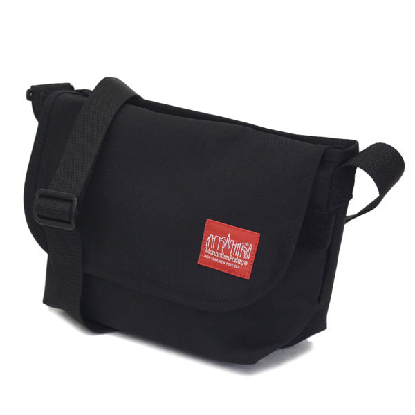 ManhattanPortage ( Manhattan Poe te-ji) 1605JRS CASUAL MESSENGER BAG JR SLIM slim messenger bag BLACK MP015