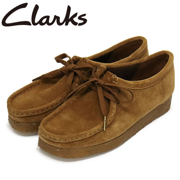 Clarks (クラークス) 26168668 Wallabee ワラビー レディースシューズ Cola Suede CL067 UK5.5-約24.5cm
