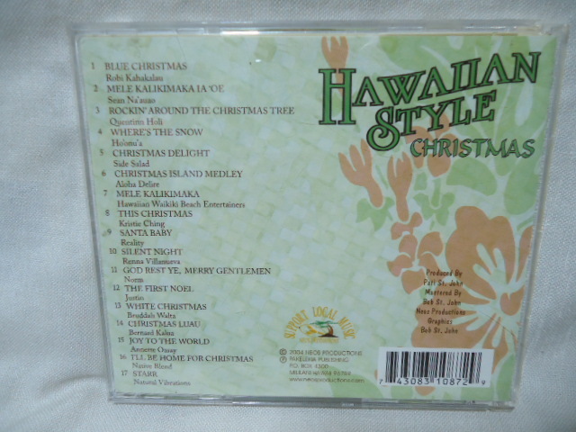 値下げ　ハワイ　2004年製　Hawaiian Style　Christmas　CD　クリスマス　_画像2