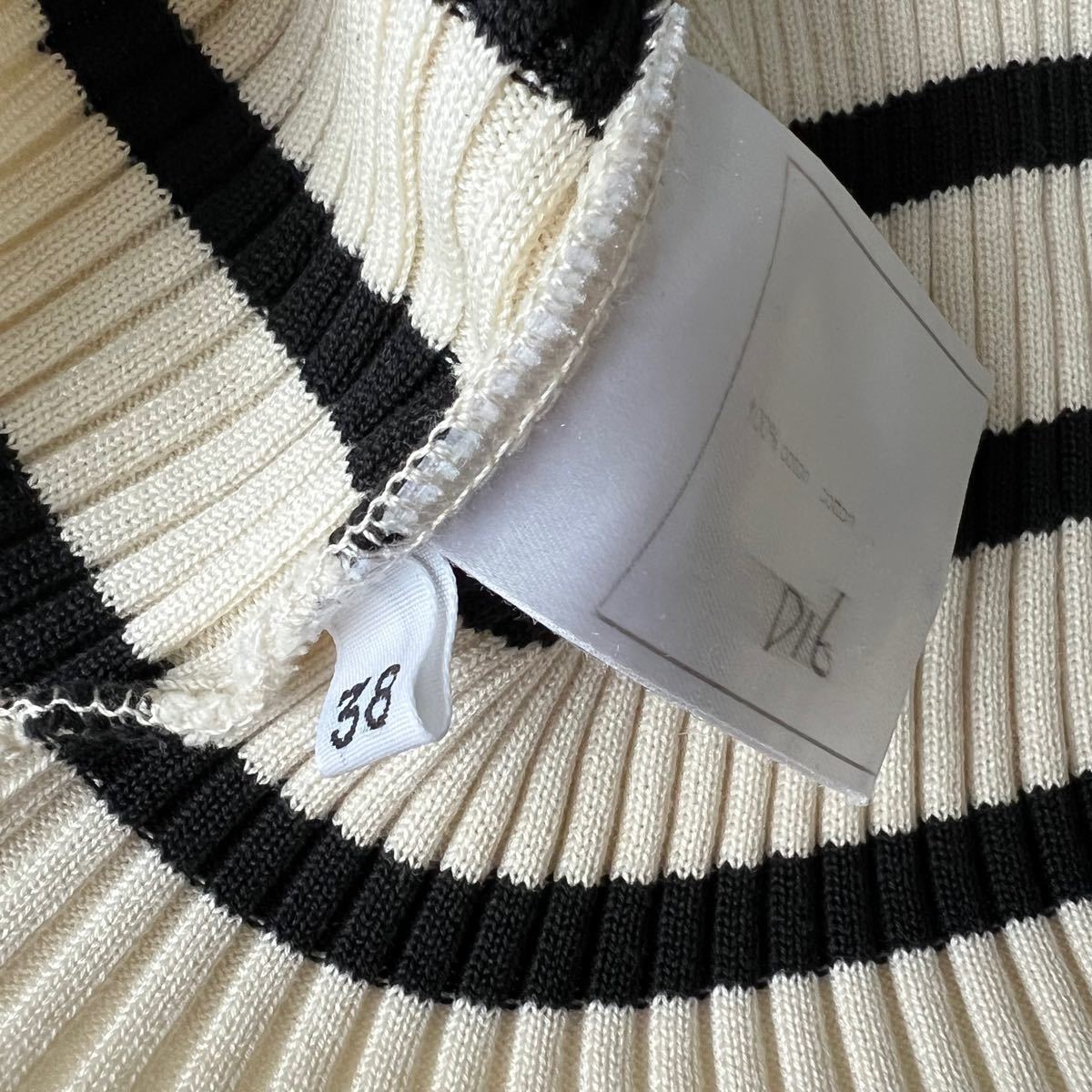CHANEL シャネル ボーダーニット カットソー Tシャツ サイズ 38 inasia