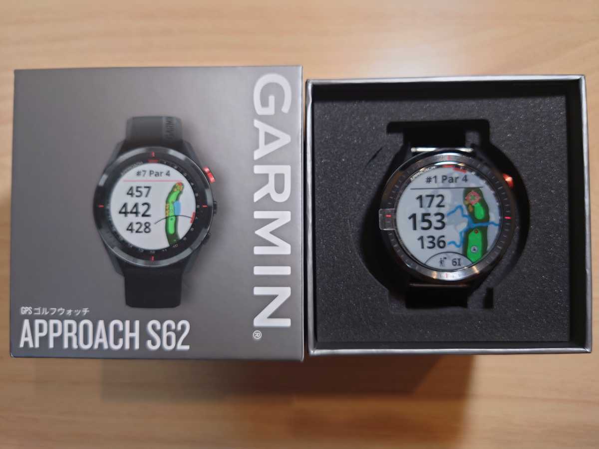 【美品】GARMIN APPROACH S62 ガーミン アプローチ S62 ブラック GPS