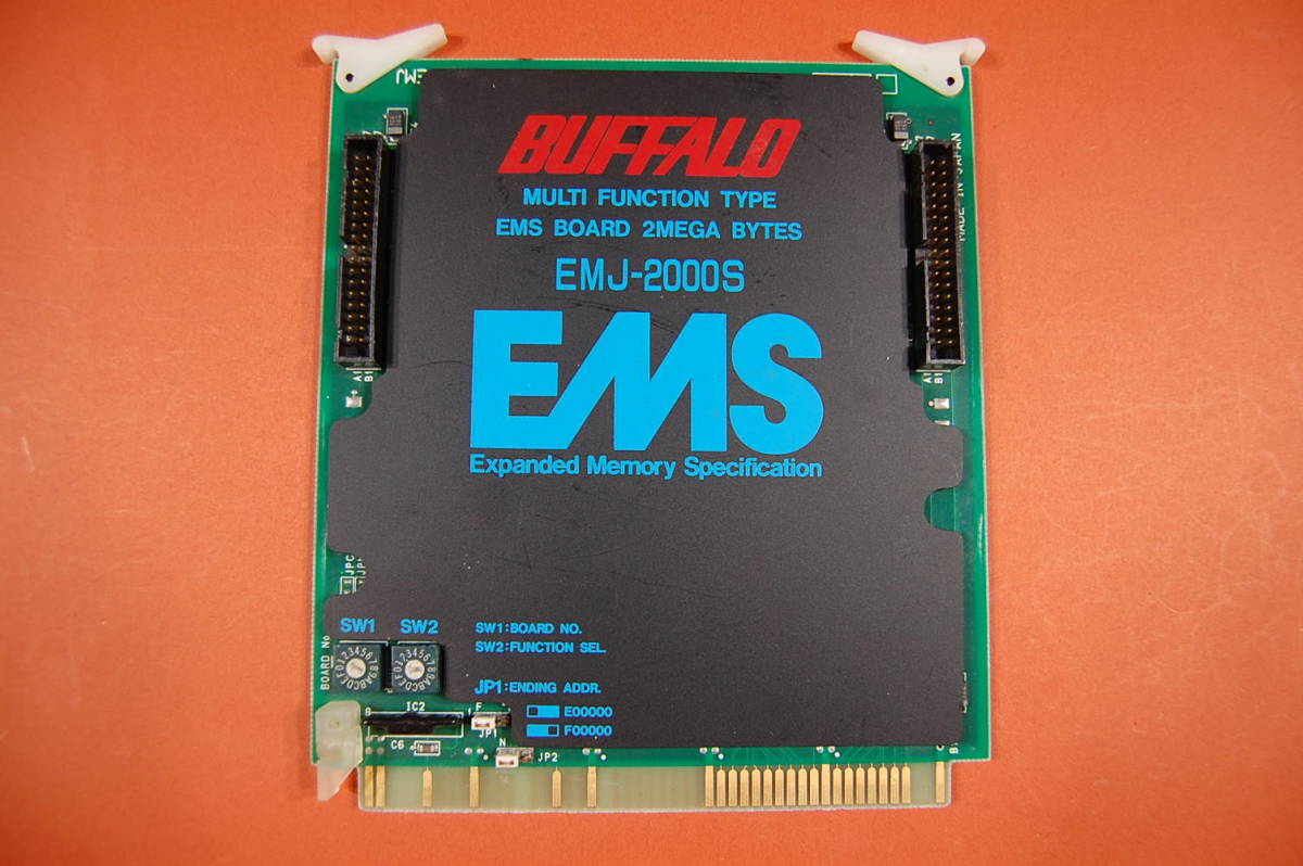 PC98 Cバス用 メモリボード BUFFALO EMJ-2000S 動作未確認 現状渡し ジャンク扱いにて　P-162 1557 _画像1