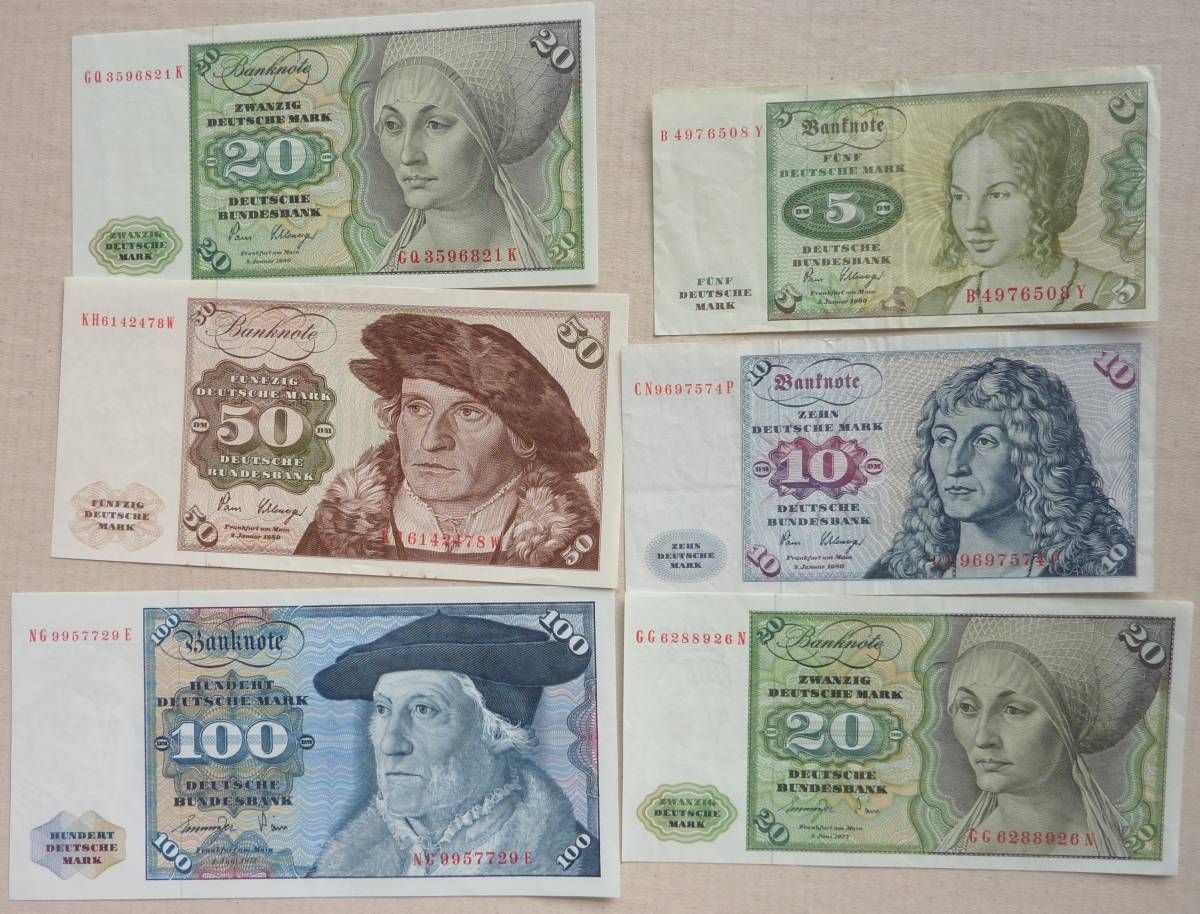 マルク紙幣 旧紙幣 ドイツマルク 100マルク-