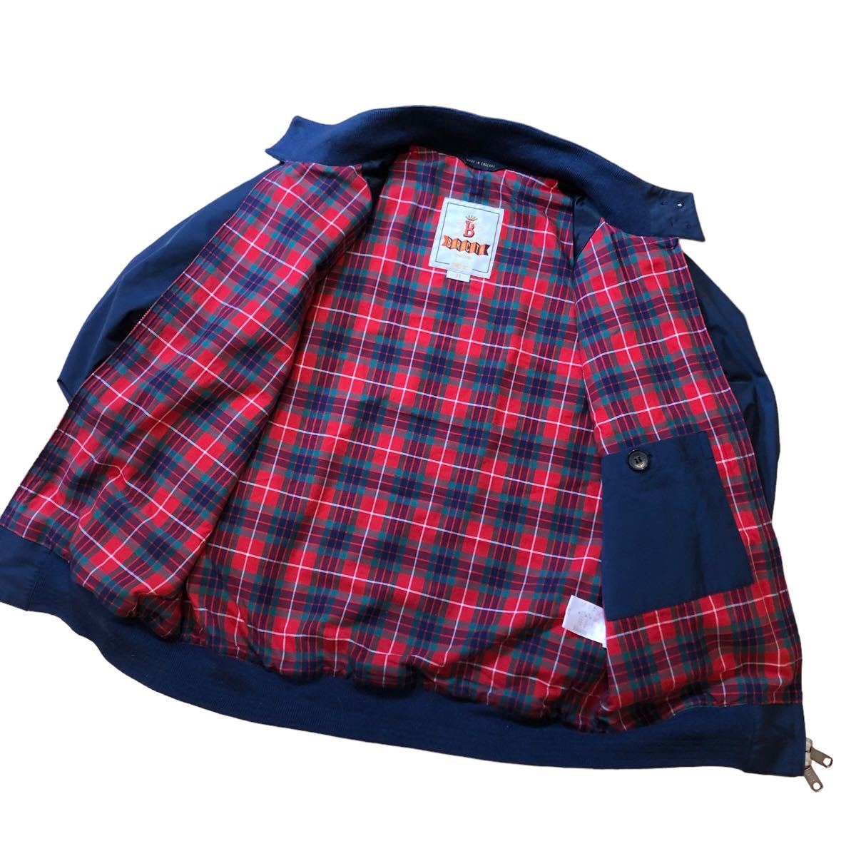 美品 バラクーダ baracuta G9 スイングトップ ハリントンジャケット ネイビー イングランド イギリス 紺 36