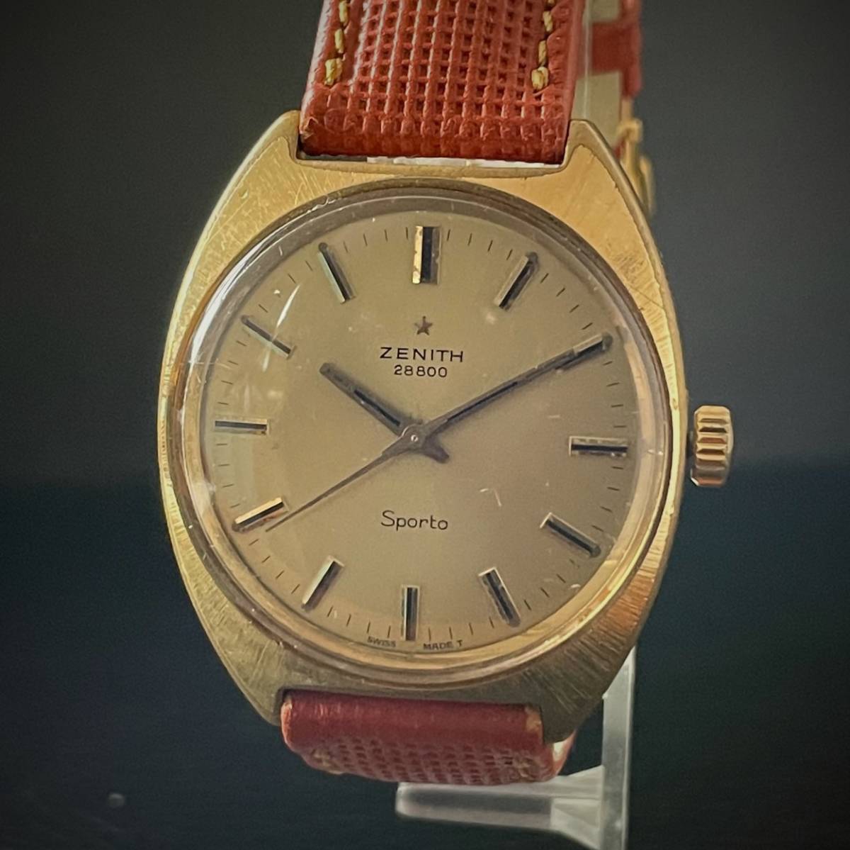オリジナル 動作極上 ZENITH SPORTO ゼニススポルト メンズ 手巻き