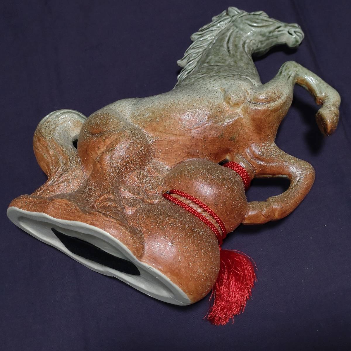 . главный. украшение . Shigaraki ... произведение .. лошадь лошадь ширина примерно 225. глубина примерно 105. высота примерно 275. керамика японский стиль украшение [3083]