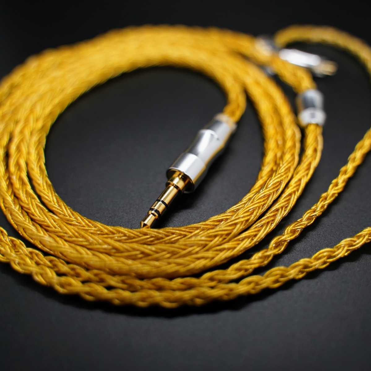 超希少!16芯 金メッキリケーブル C IEM2Pin 0.78mm/3.5mm 超希少 16芯 金メッキリケーブル C IEM 2Pin 0 78mm/3 5mm 1 2m