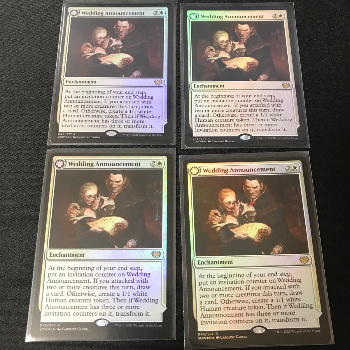 まとめ売り 婚礼の発表 英語 ４枚 foil MTG MTG｜Yahoo!フリマ