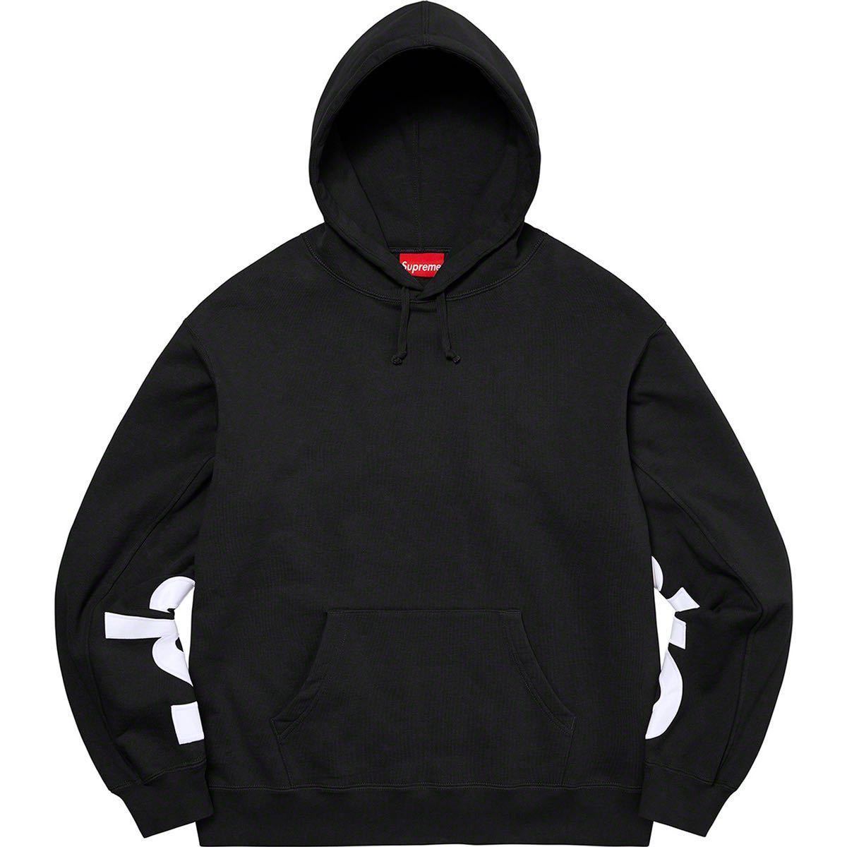【新品未使用】 22SS 新品 Supreme シュプリーム Cropped Panels Hooded Sweatshirt スウェット フーディー パーカー BLACK S ブラック 黒