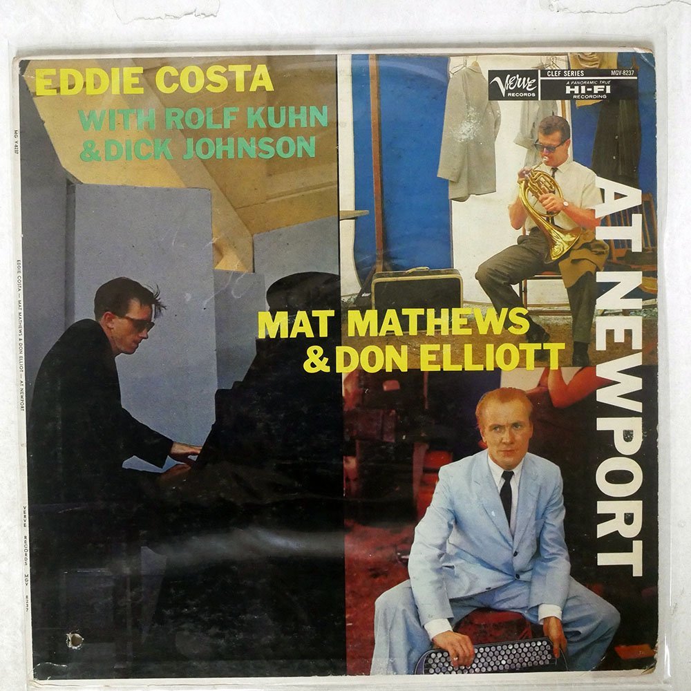 ヤフオク 米 59年オリジナル黒tp溝 Eddie Costa Mat Mathe