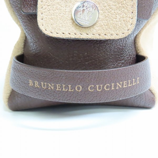 BRUNELLO CUCINELLI/ブルネロクチネリ スエード レザー セカンドバッグ 