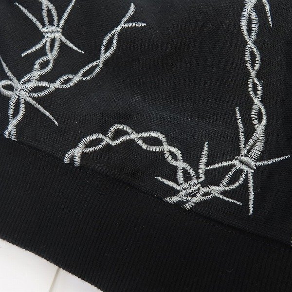 SUPPLIER/サプライヤー CROSS CHAIN EMBROIDERY ZIP HOODIE 有刺鉄線 SUPPLIER/サプライヤー CROSS CHAIN EMBROIDERY ZIP HOODIE 有刺鉄線