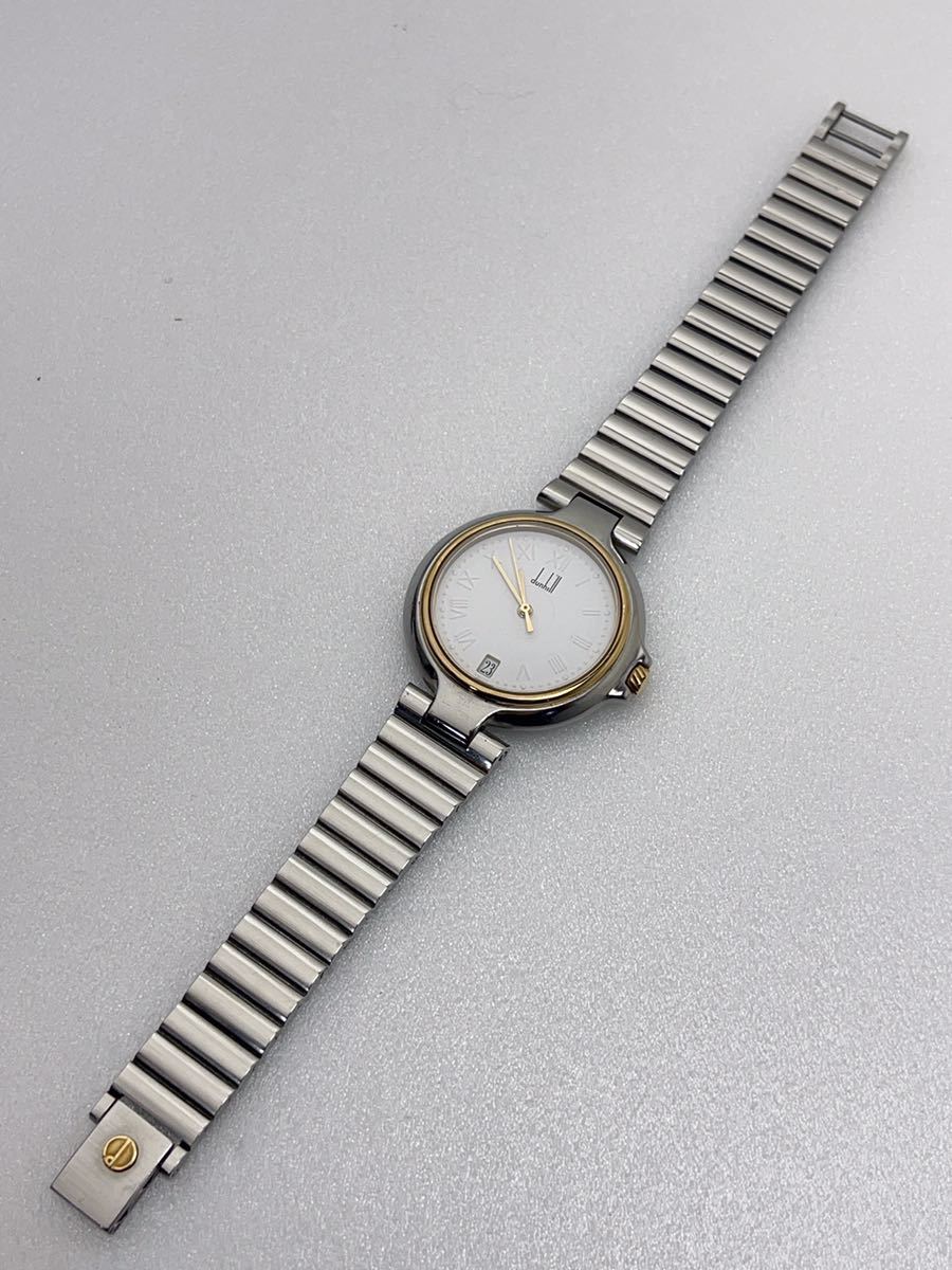 ファッション通販】 T484 美品 Dunhill ダンヒル 腕時計 白文字盤