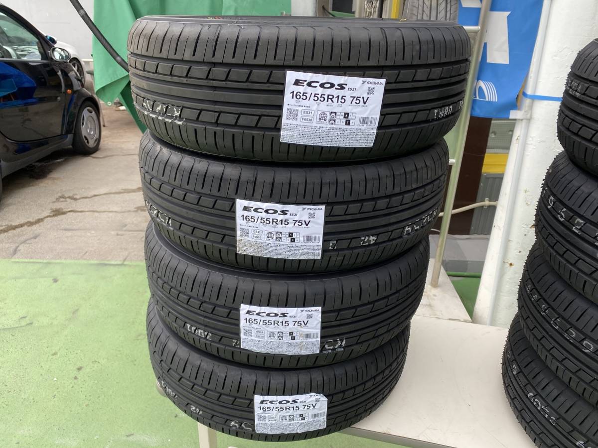 ☆ 2022年製 YOKOHAMA ECOS ES31 165/55R15 75V ☆ 新品4本セット