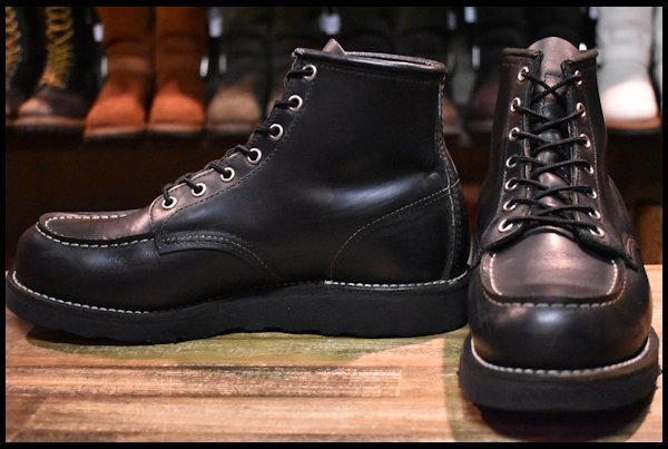 9D 良品 06年】レッドウイング 8137 アイリッシュセッター 黒 ブラック