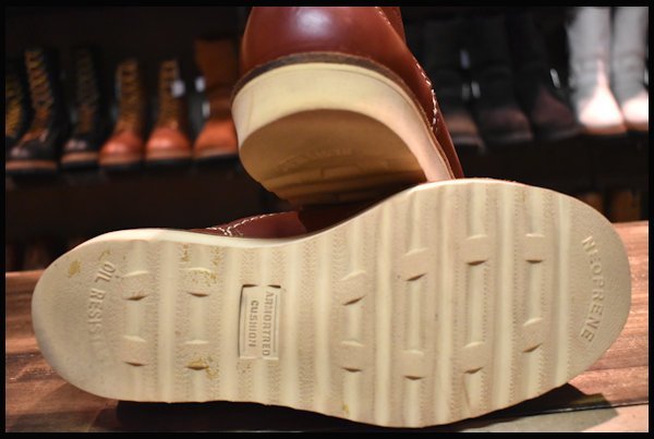 【7.5E 良品 旧ロゴ 99年】WESCO ウエスコ ジョブマスターLTT 6インチハイト レッドウッド 赤 ビブラム1010シングル ブーツ HOPESMORE_画像3