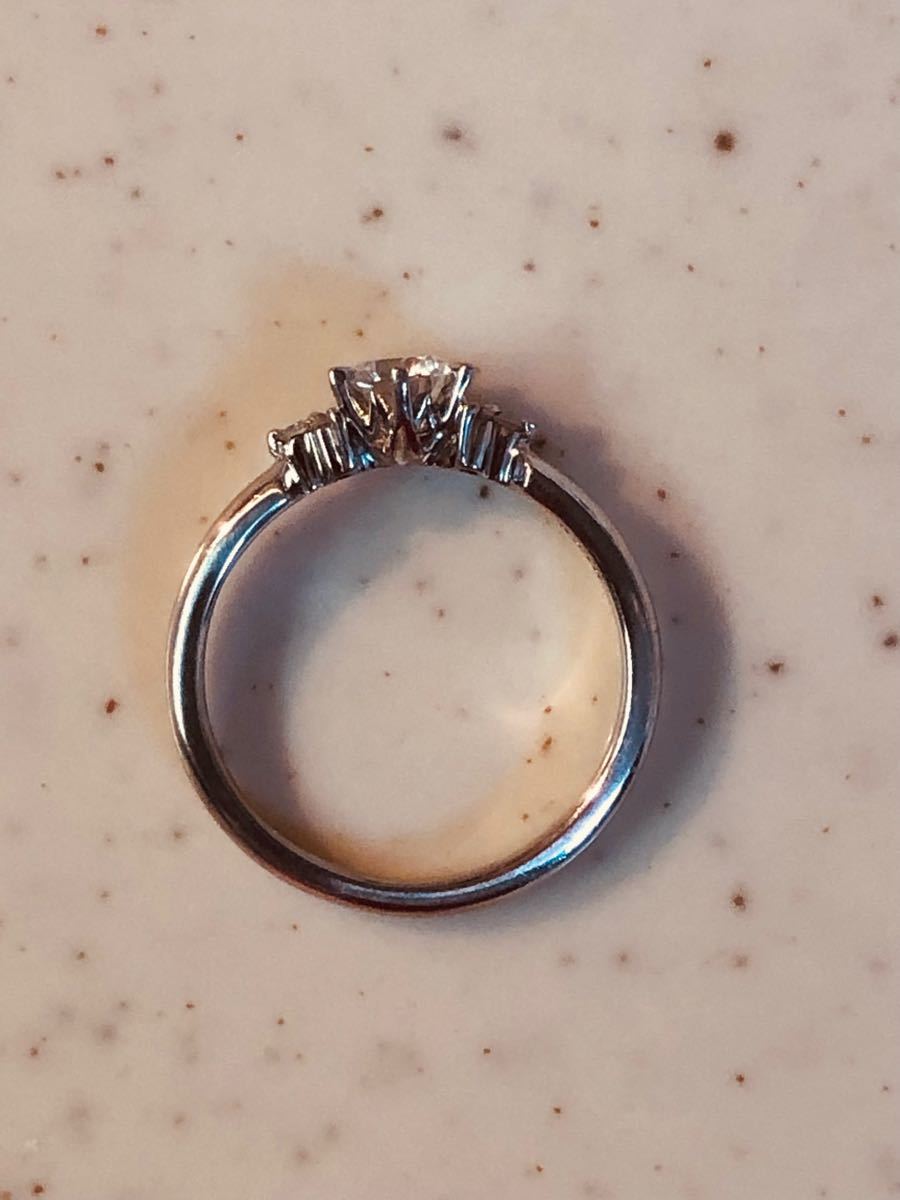 緊急値下げ/最高品質】Pt900 VVS1 ダイヤモンドリング D0.346ct+0.05ct