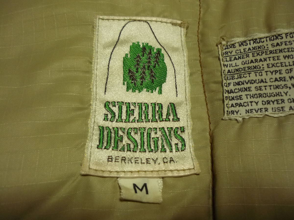 70s　初期　ヴィンテージ　SIERRA DESIGN　シエラデザイン　ダウン　シャツ　ジャケット　7本木　サイズM_画像4