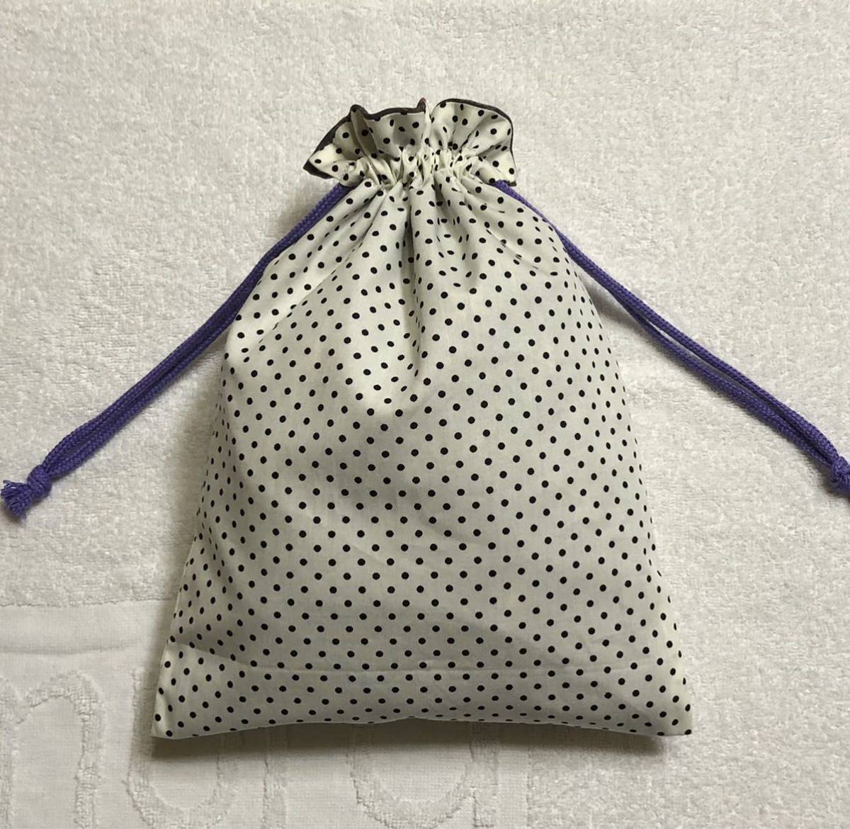  lunch sack pouch pouch pouch peace pattern peace cloth case C-34 reversible polka dot 