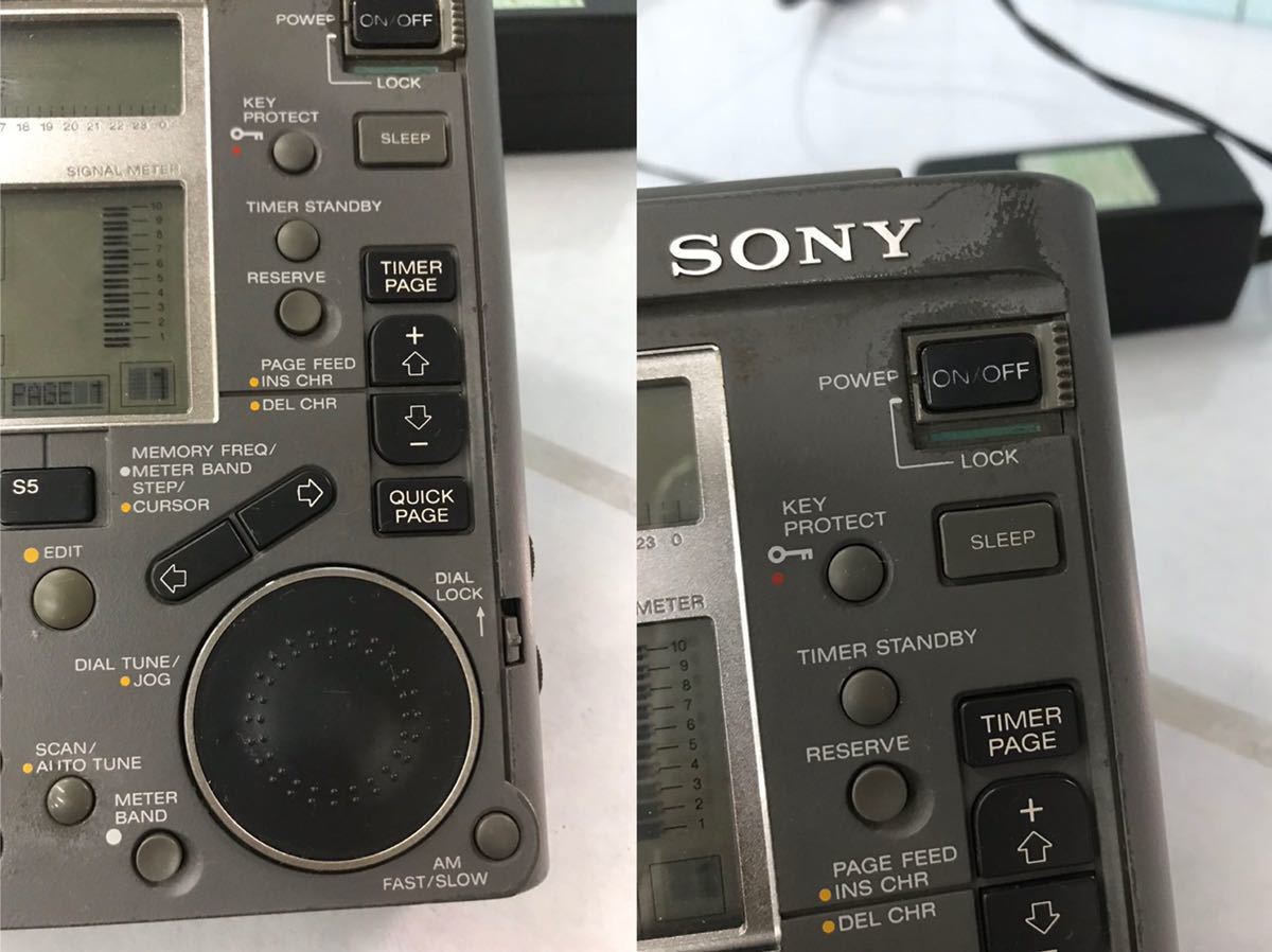 ソニー SONY BCLラジオ ICF-SW77 電源アダプタ付き 動作OK(80s) ソニー SONY BCLラジオ ICF-SW77 電源アダプタ付き 動作OK(80s)