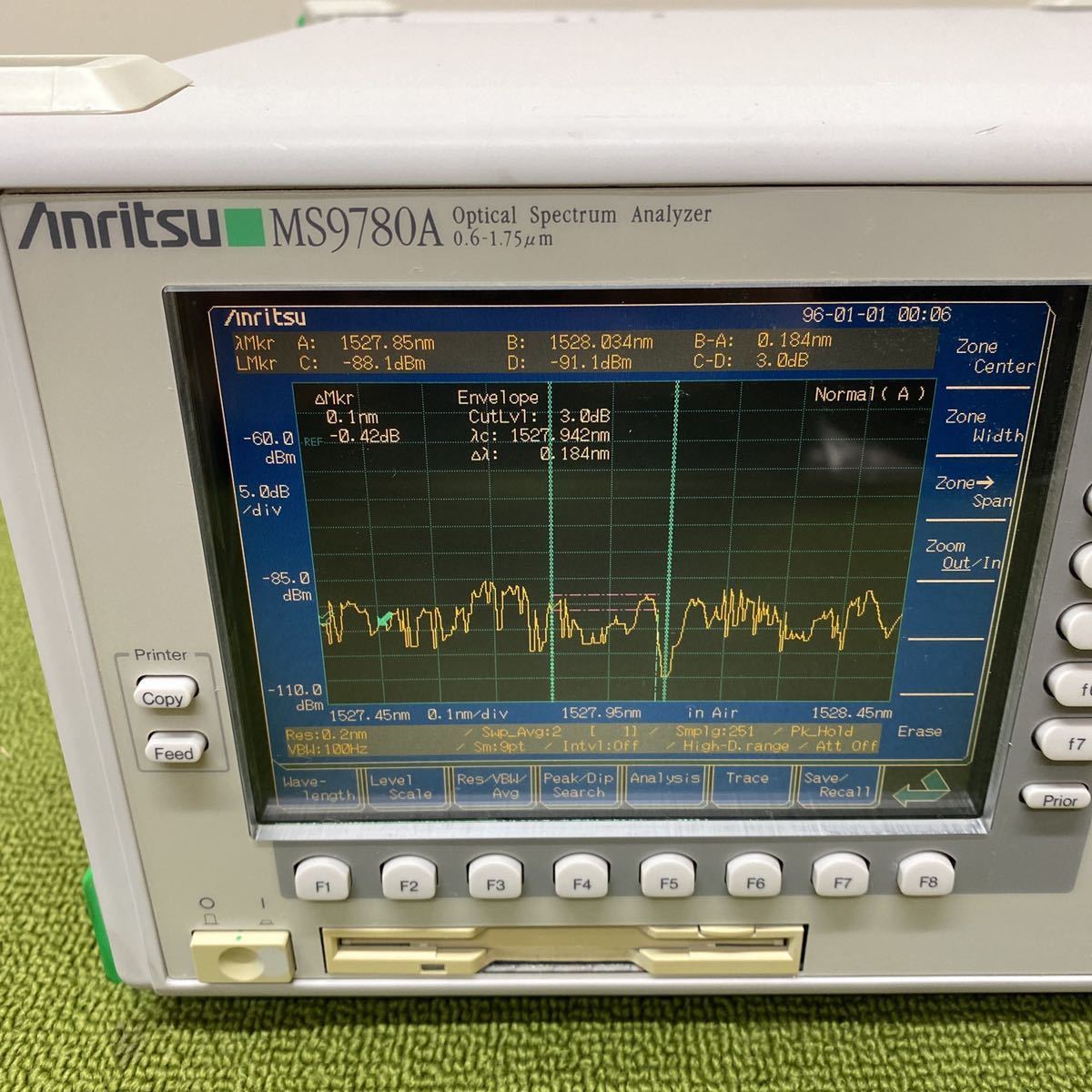 Anritsu/アンリツ「MS9780A」Optical Spectrum Analyzer 0.6-1.75μm