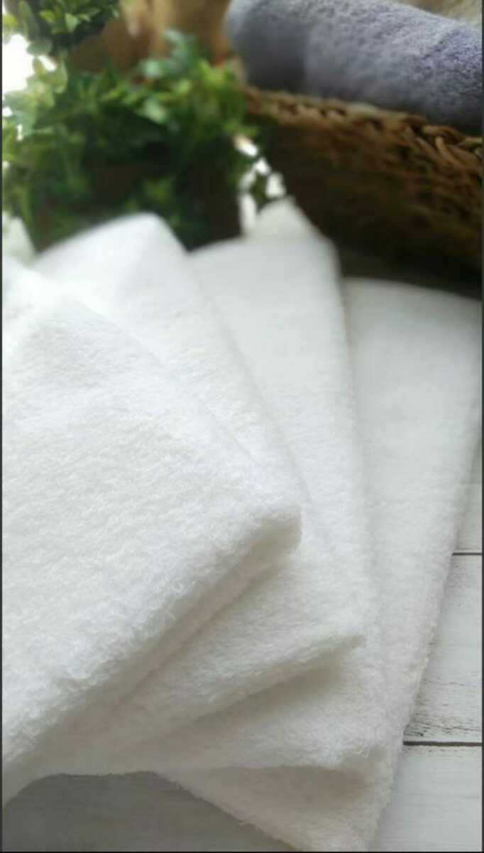 105. long face towel white 4 pieces set [ new goods Izumi . towel ] superior . aqueous durability eminent soft feeling of quality 