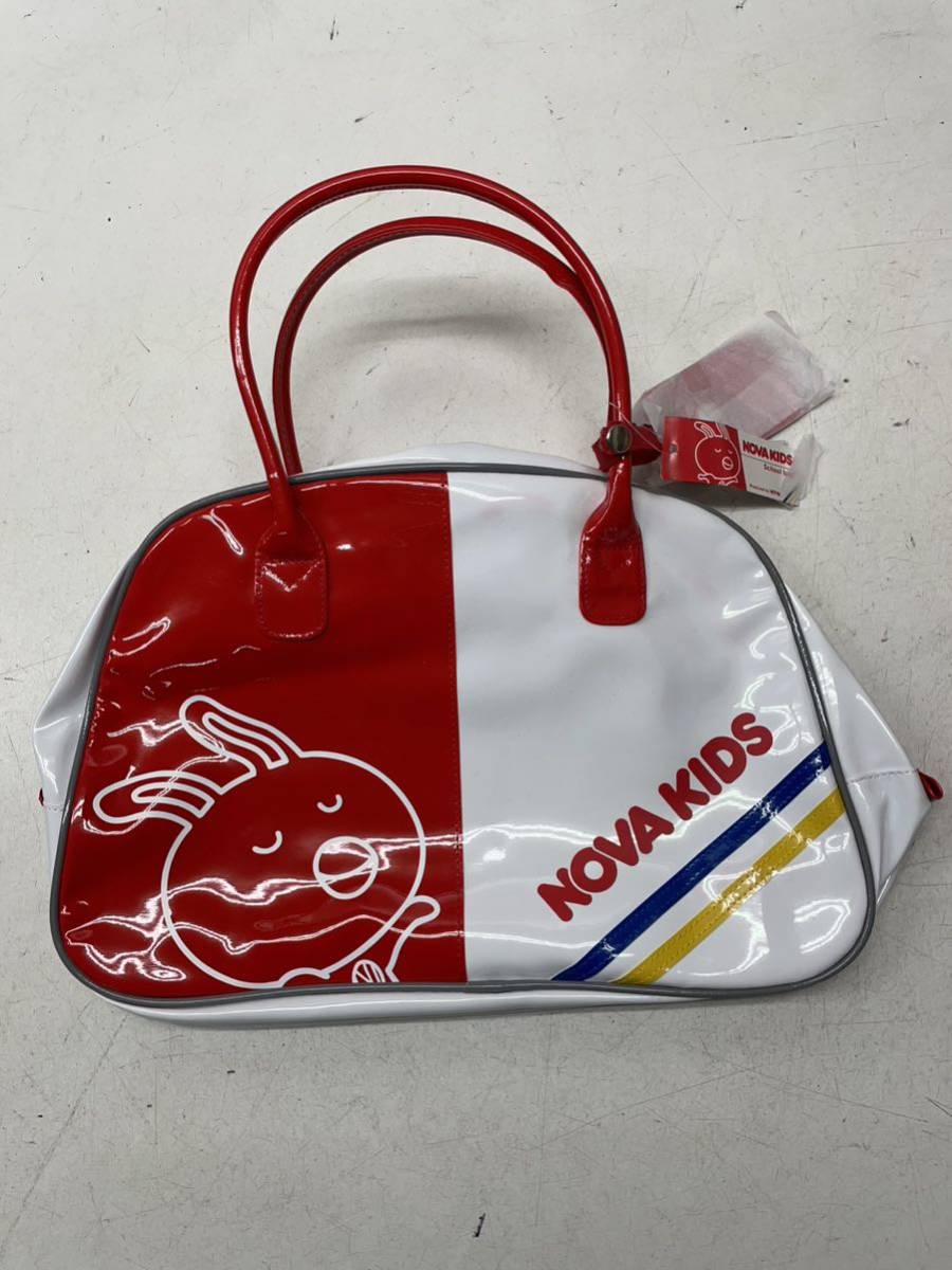  free shipping *NOVA KIDSnoba Kids * school bag handbag enamel bag * red black red black * for children #41003tmsaya