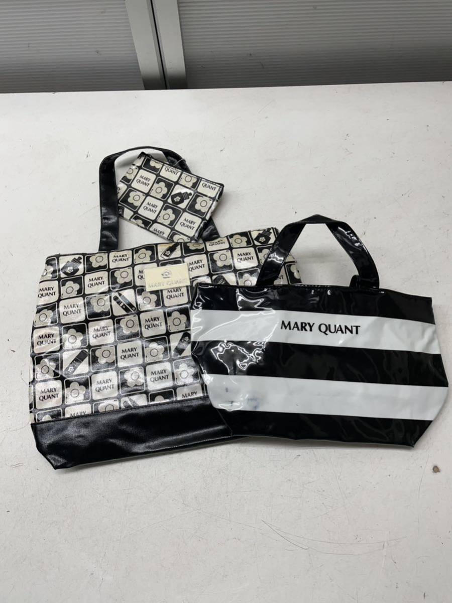  free shipping *MARY QUANT Mary Quant * tote bag handbag 2 point set Mini pouch attaching #41011tmura